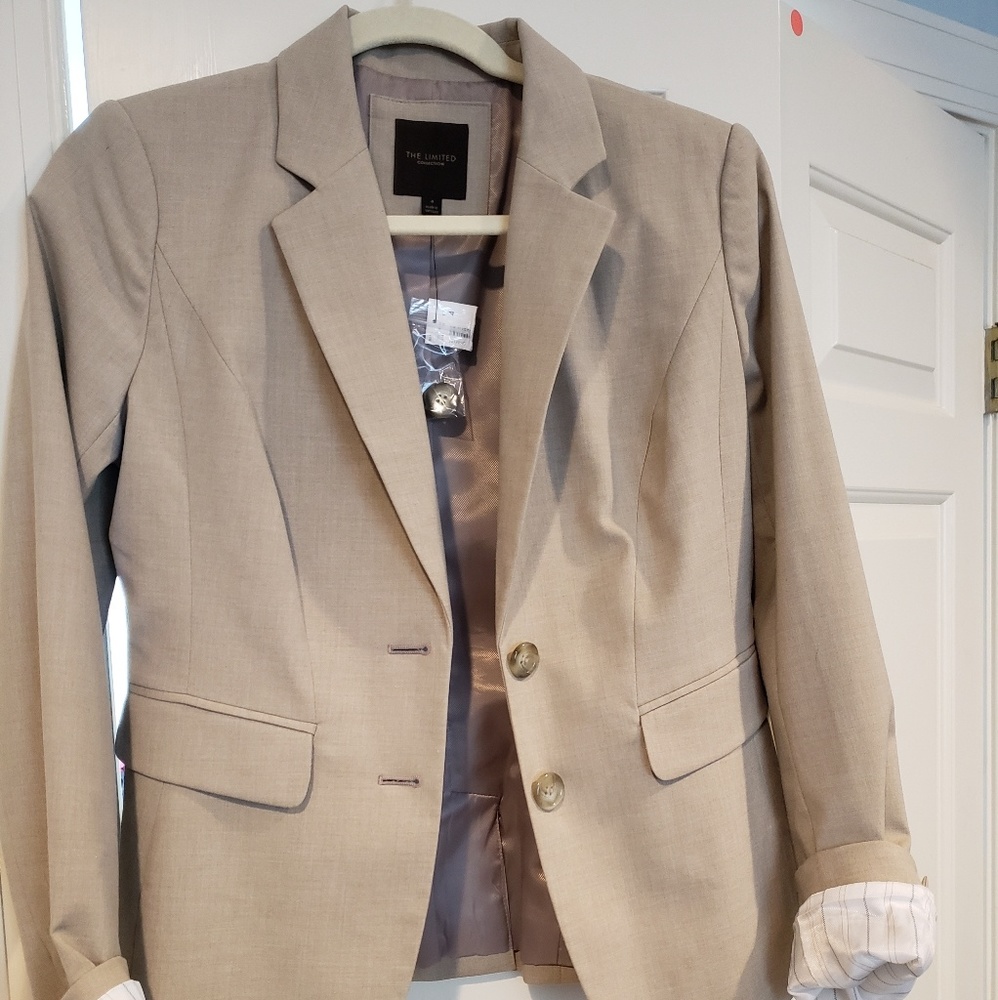 The Limited, Tan Suit Jacket, worn once